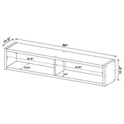 Lewes 4-piece 60-inch TV Entertainment Center Cappuccino - 700881-S4