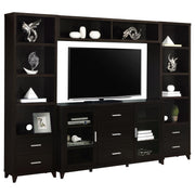 Lewes 4-piece 60-inch TV Entertainment Center Cappuccino - 700881-S4