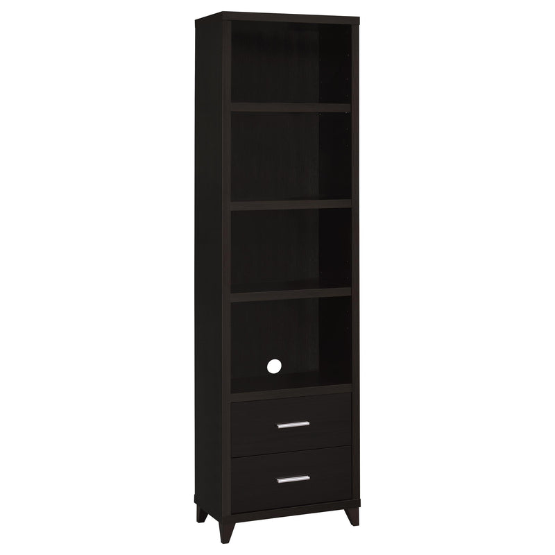 Lewes 4-shelf Engineered Wood Media Tower Cappuccino - 700882