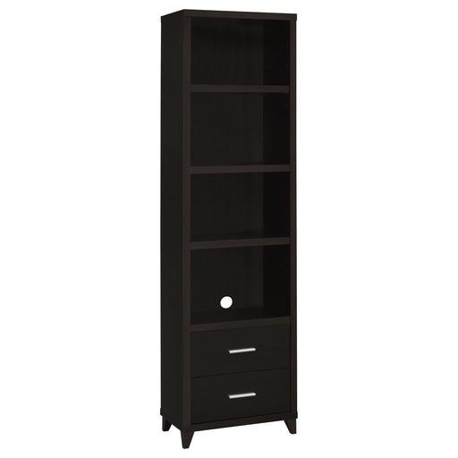 Lewes 4-shelf Engineered Wood Media Tower Cappuccino - 700882
