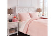 Lexann Pink/White/Gray Full Comforter Set - Gate FurnitureOther Products