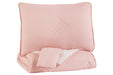 Lexann Pink/White/Gray Full Comforter Set - Gate FurnitureOther Products
