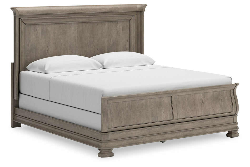 Lexorne Gray Sleigh Bedroom Set - Gate FurnitureBedroom Set