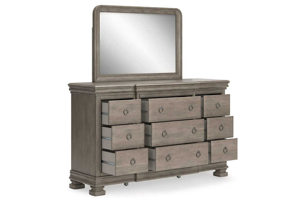 Lexorne Gray Sleigh Bedroom Set - Gate FurnitureBedroom Set