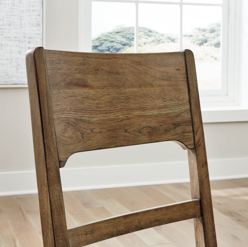 Light Brown Cabalynn Dining Table and 4 Chairs - PKG015571