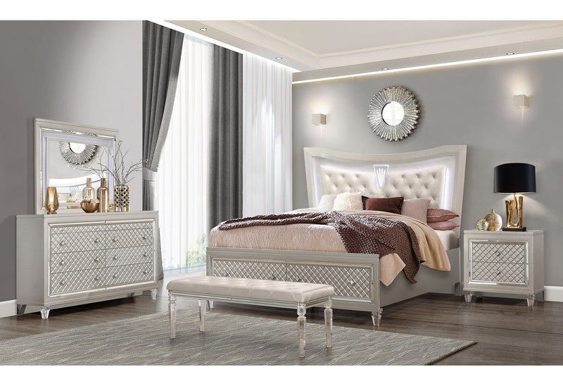 Paris Champagne Mirror With Led - PARIS-CHAMPAGNE-MR W/LIGHT - Lara Furniture