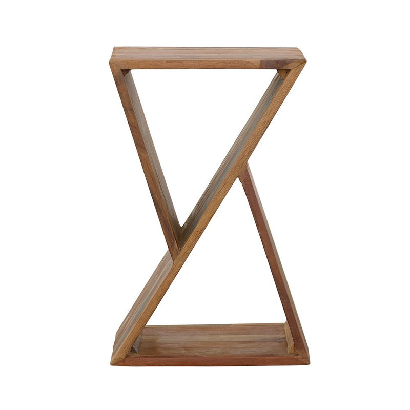 Lily Solid Reclaimed Wood Accent Side Table Natural - 910180