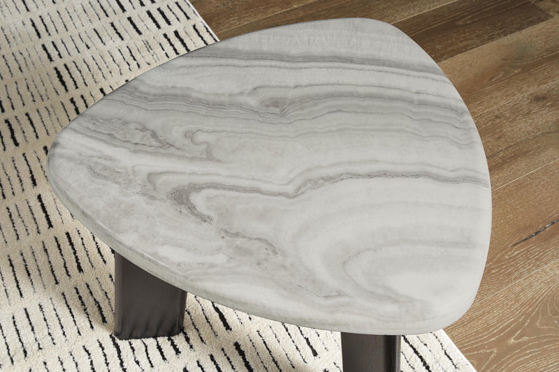 Lilyberg Gray/Black Table (Set of 3) - T389-13