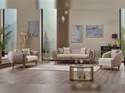 Lima Stationary Loveseat Cream in Cream - 101-LIM-CREAM-2