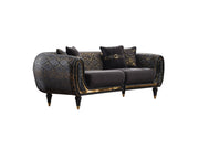 Lima Stationary Sofa Black in Black - 101-LIM-BLACK-3