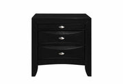 Linda Black Nightstand - LINDA(FD0011B)-BL-NS (M)