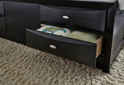 Linda Black Queen Bed - LINDA-BL-QB (M)