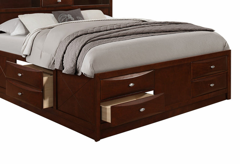 Linda Merlot Full Bed - LINDA-M-FB (M)