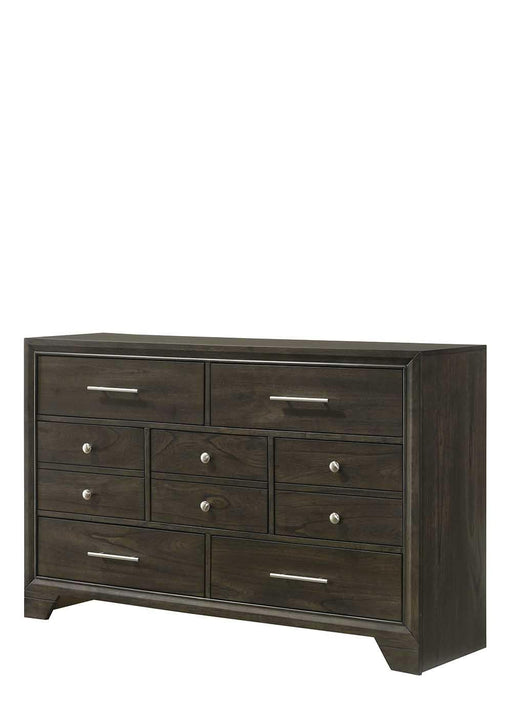 Linden - 7 Drawers Gray Dresser - B324-D