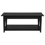 Lindenton 2-piece Wood Lift-Top Coffee and End Table Set Black - 722728-S2