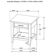 Lindenton 2-piece Wood Lift-Top Coffee and End Table Set Black - 722728-S2