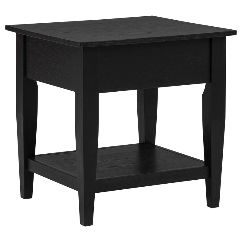Lindenton 2-piece Wood Lift-Top Coffee and End Table Set Black - 722728-S2