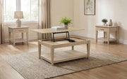 Lindenton 3-piece Wood Lift-Top Coffee and End Table Set Blonde - 722758-S3