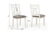 Lindsey 6PC (Rectangle Table & 4 Chairs & Bench) - D215-6PC