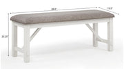 Lindsey 6PC (Rectangle Table & 4 Chairs & Bench) - D215-6PC