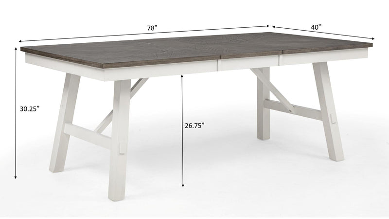 Lindsey 6PC (Rectangle Table & 4 Chairs & Bench) - D215-6PC