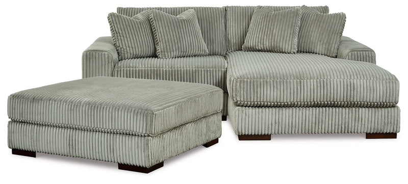 Lindyn Fog 2-Piece Sectional with Ottoman from Ashley - Lara Furniture