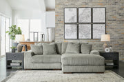 Lindyn Fog 2-Piece Sectional with Ottoman from Ashley - Lara Furniture