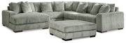 Lindyn Fog 5-Piece Sectional with Ottoman from Ashley - Lara Furniture