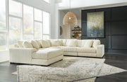 Lindyn Ivory 5-Piece Sectional with Ottoman from Ashley - Lara Furniture