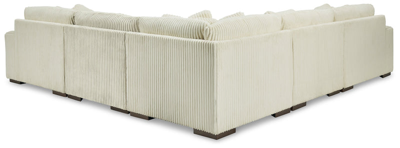 Lindyn Ivory 5-Piece Sectional with Ottoman from Ashley - Lara Furniture
