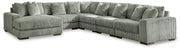 Lindyn Fog 6-Piece Sectional with Ottoman from Ashley - Lara Furniture