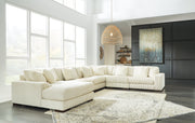 Lindyn Ivory 6-Piece Sectional with Ottoman from Ashley - Lara Furniture