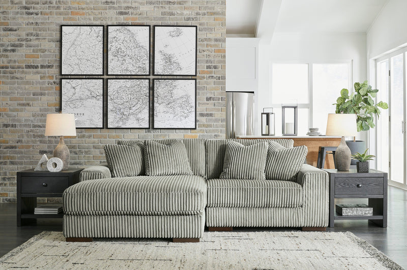 Lindyn Fog 2 - Piece LAF Sofa Chaise - Gate FurnitureSectional