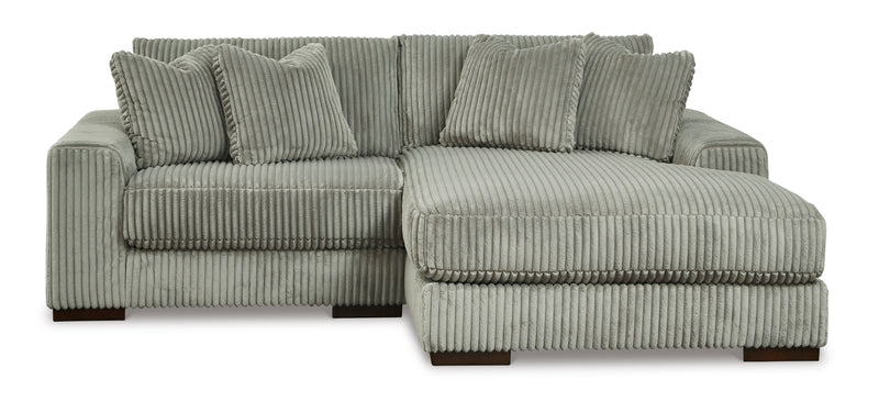 Lindyn Fog 2 - Piece RAF Sofa Chaise - Lara FurnitureSectional