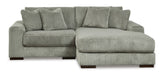 Lindyn Fog 2 - Piece RAF Sofa Chaise - Gate FurnitureSectional