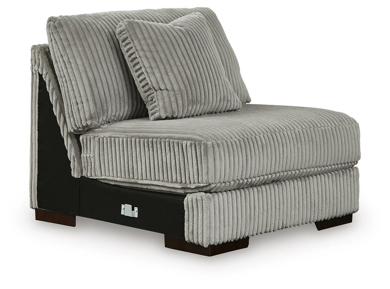 Lindyn Fog 3-Piece Sectional with Double Chaise - 21105S18