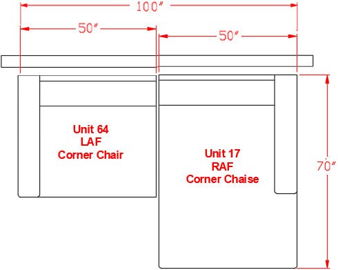 Lindyn Ivory 2 - Piece RAF Sectional - Gate FurnitureSectional
