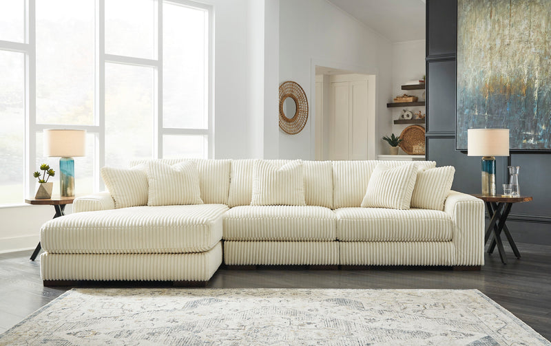 Lindyn Ivory 3 - Piece LAF Sectional - Lara FurnitureSectional
