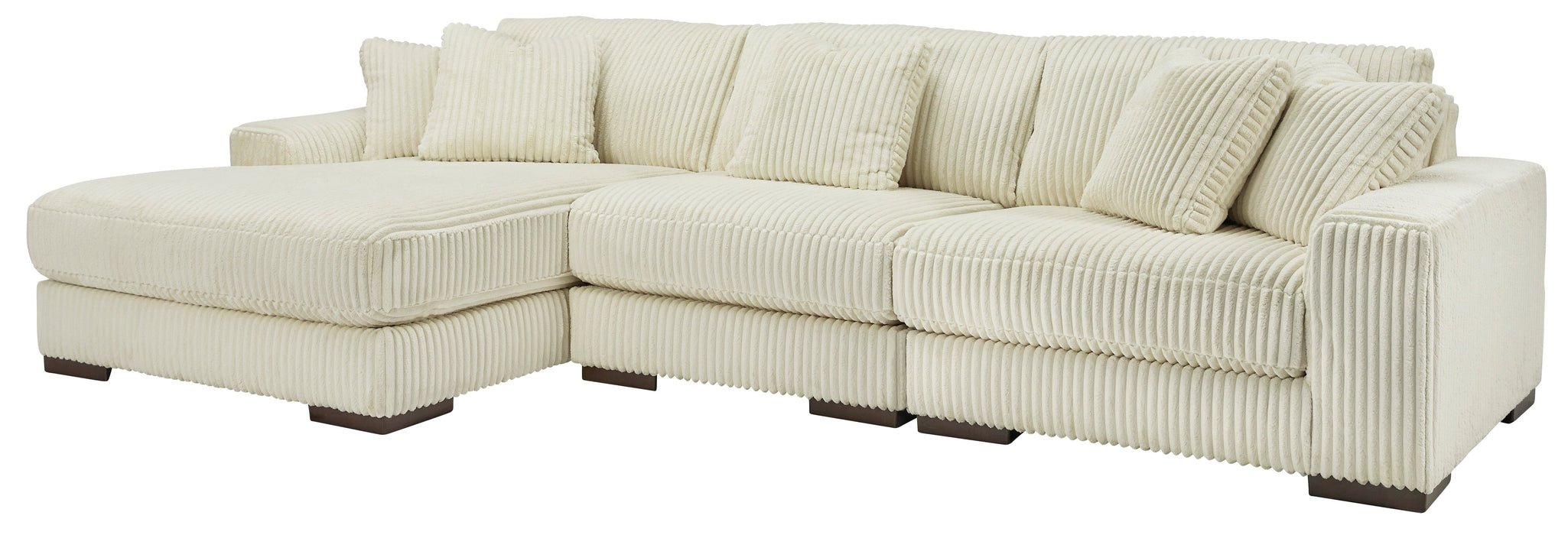 Lindyn Ivory 3 - Piece LAF Sectional - Gate FurnitureSectional