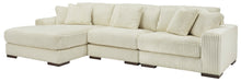 Lindyn Ivory 3 - Piece LAF Sectional - Gate FurnitureSectional