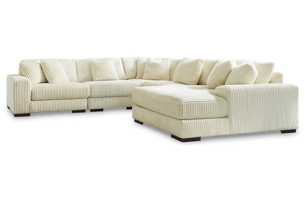 Lindyn Ivory 5 - Piece RAF Sectional - Gate FurnitureSectional