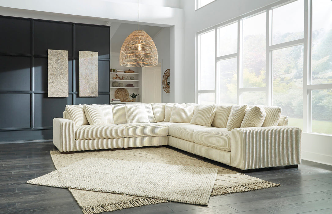 Lindyn Ivory 5 Piece Sectional - Gate FurnitureSectional