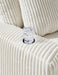 Lindyn Ivory Chaise - Gate FurnitureChaise