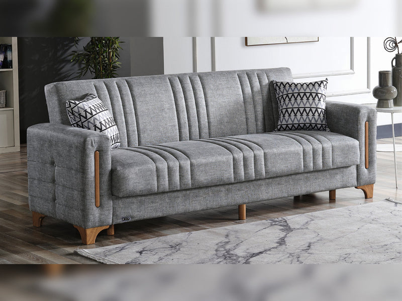 Line Elf Convertible Sofa in Light Grey - 200-ELIF-LIN-A160-3