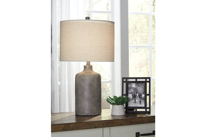 Linus Antique Black Table Lamp - Lara FurnitureTable Lamp