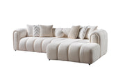 Lis Ivory Boucle RAF Sectional [ETA: 4/20] - Lara FurnitureSectional