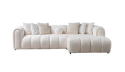 Lis Ivory Boucle RAF Sectional [ETA: 4/20] - Lara FurnitureSectional