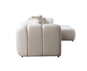 Lis Ivory Boucle RAF Sectional [ETA: 4/20] - Lara FurnitureSectional