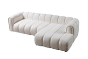 Lis Ivory Boucle RAF Sectional [ETA: 4/20] - Lara FurnitureSectional