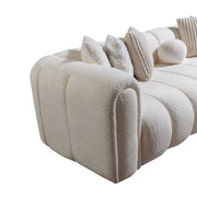 Lis Ivory Boucle RAF Sectional [ETA: 4/20] - Lara FurnitureSectional